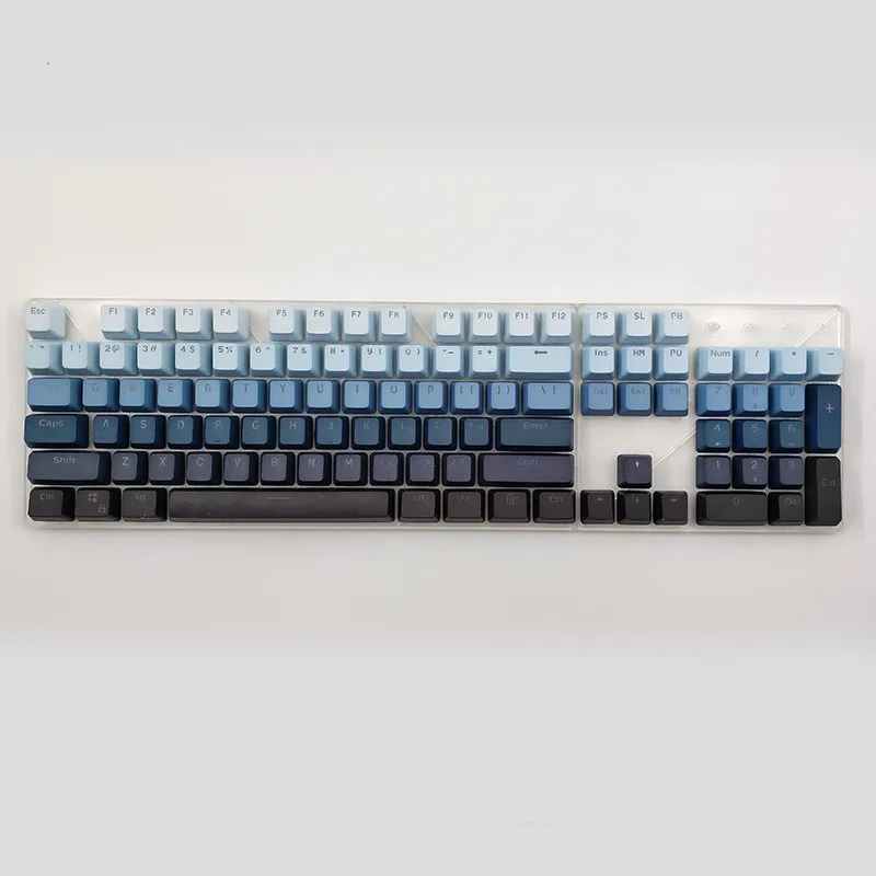 

104 клавиш PBT градиентные радужные колпачки для клавиш OEM игровая клавиатура с подсветкой под заказ RGB синий красный колпачок для клавиш Cherry MX переключатели механическая клавиатура