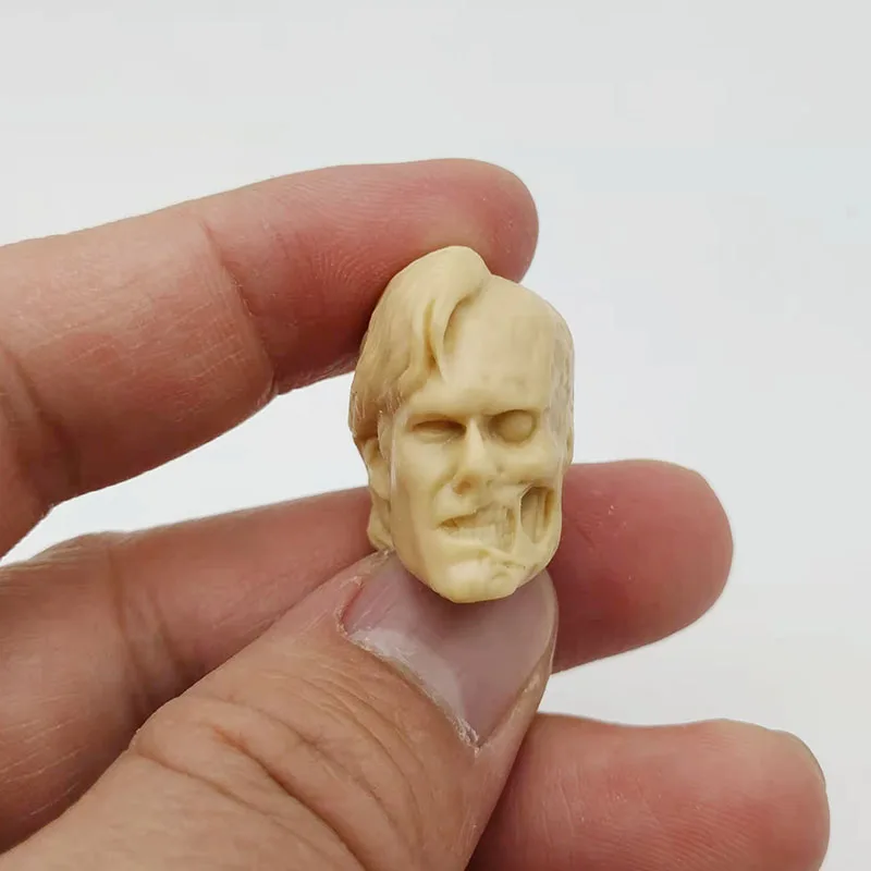 

Unpaint Male Soldier Head Carving 1/12 Scale Two-Face Head Sculpt Harvey Dent Head Played Model Toy