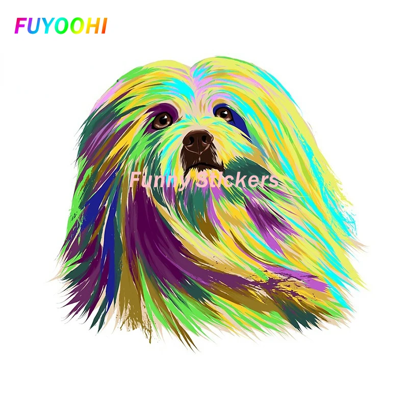 

FUYOOHI Exterior/Protection Funny Stickers Lhasa Graffiti Scratch-Proof Car Assessoires Bumper Laptop PVC Decal Vinyl Decoration
