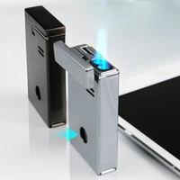 new personality metal double torch lighter windproof cigar lighter butane gas lighter unusual cigarette lighters gadgets for men