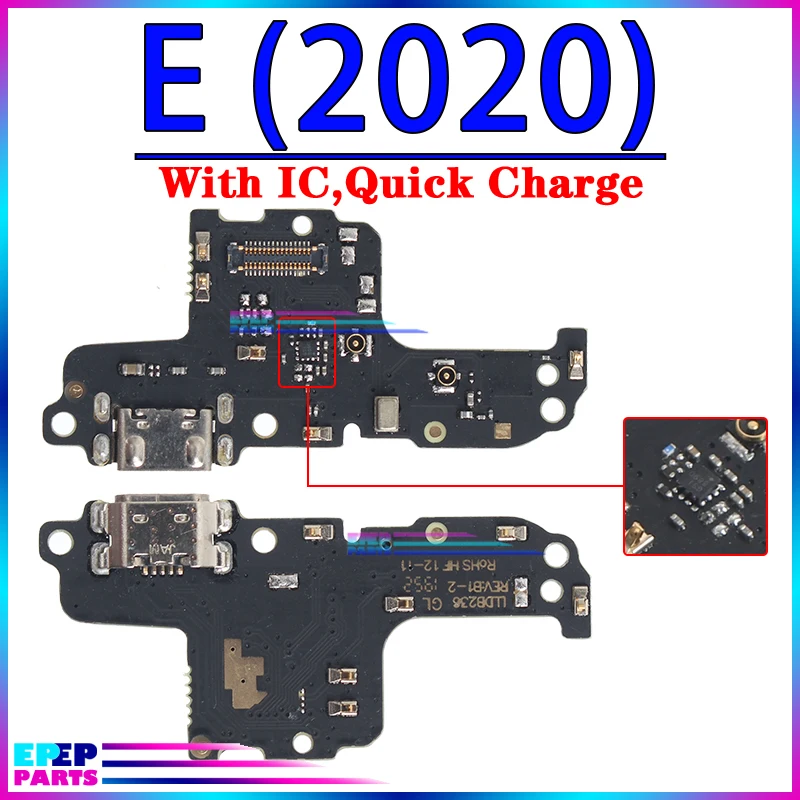Usb-коннектор для зарядного устройства Motorola Moto E32 E32S E13 E 2020 E20 E30 E40 E22 E22i модуль платы