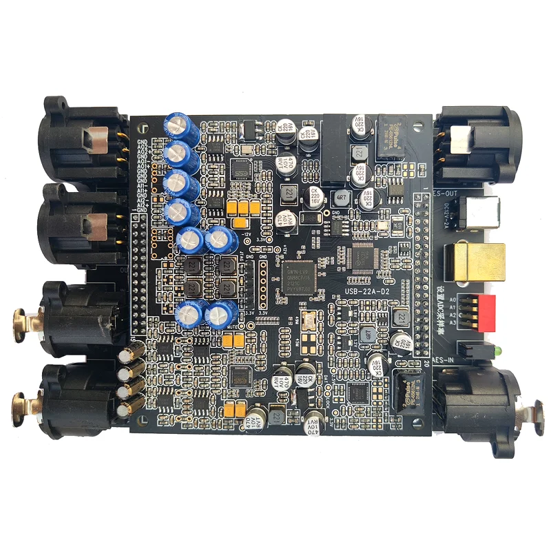 

Звуковая карта USB ASIO SA9123L SA9226 DAC ES9018Q2M ADC сбалансированная дифференциальная запись измерения 384K приобретение XLR AES миксер