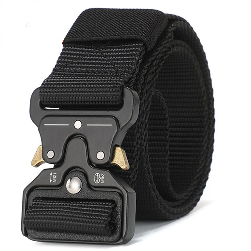 Men Women Outdoor Hunting Fishing Tactical Belt Military Buckle Nylon High Quality Marine Corps Canvas Belts Plastic Buckle