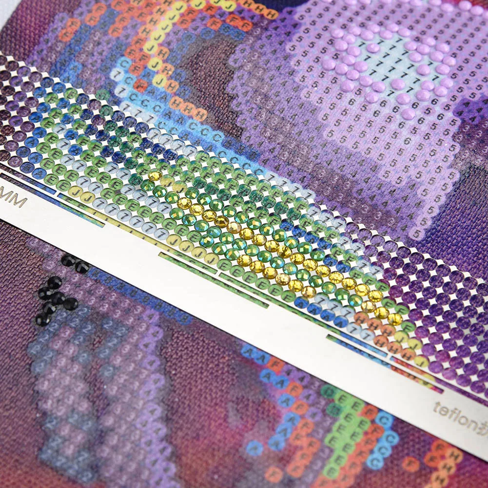 

DIY Diamond Painting Tools Square Round Drill Cross Stitch Point Drill Net Ruler