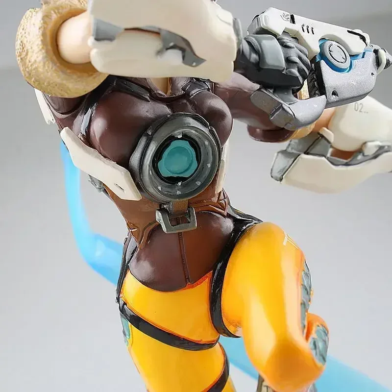 28 см горячая игра OW Over watch фигурка Tracer с подсветкой обновленная версия настольная