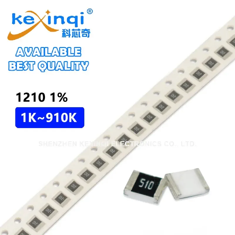 50 шт./лот резистор SMD 1210 1% 1/2 Вт 0 5 сопротивление 0R Ом 1K~910K 56 6 560 8 2 82 820 68 680 3 9 30 300 R K M