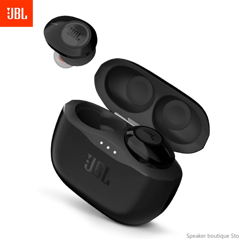 

JBL-TWS T120TWS Wireless Bluetooth Headphones 5.0, TWS Stereo Mini Headphones Charging Case with Microphone