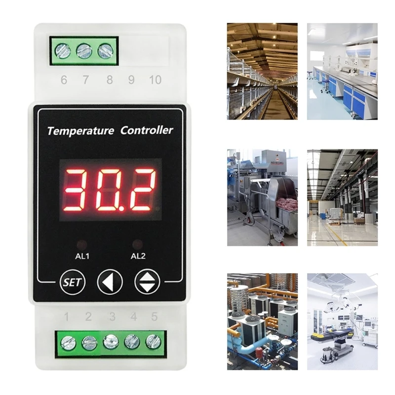 

P82D Adjustable Digital Temperature Controller LED Display Heating Cooling Function