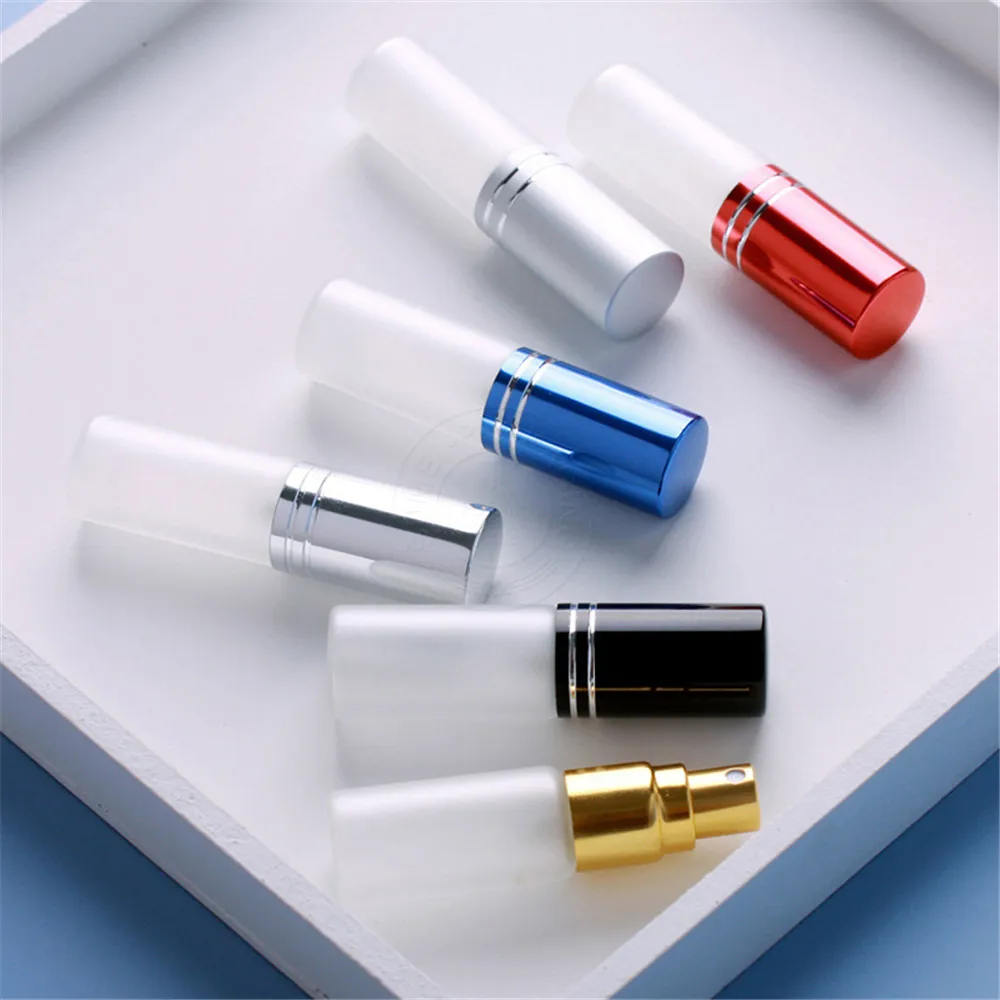 

5ml Frosted Glass Refillable Perfume Bottle Mini Empty Spray Bottle Perfume Atomizer Travel Portable Sample Bottles Container
