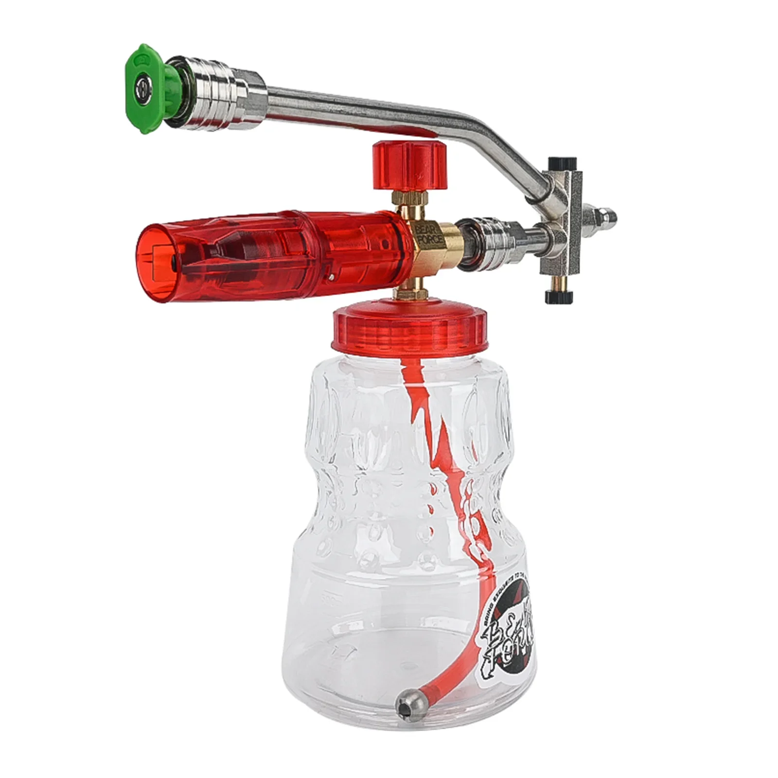 Латунная пенопластовая пушка с двойным наконечникомРегулируемая мойка высокого