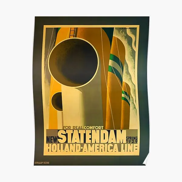 

Голландская Америка линия Новый Statendam A M постер искусство дома Декор настенной росписи комната Печать Картина декор живопись современный б...