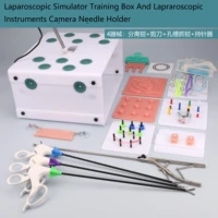 laparoscopic simulator training box instruments camera needle holder