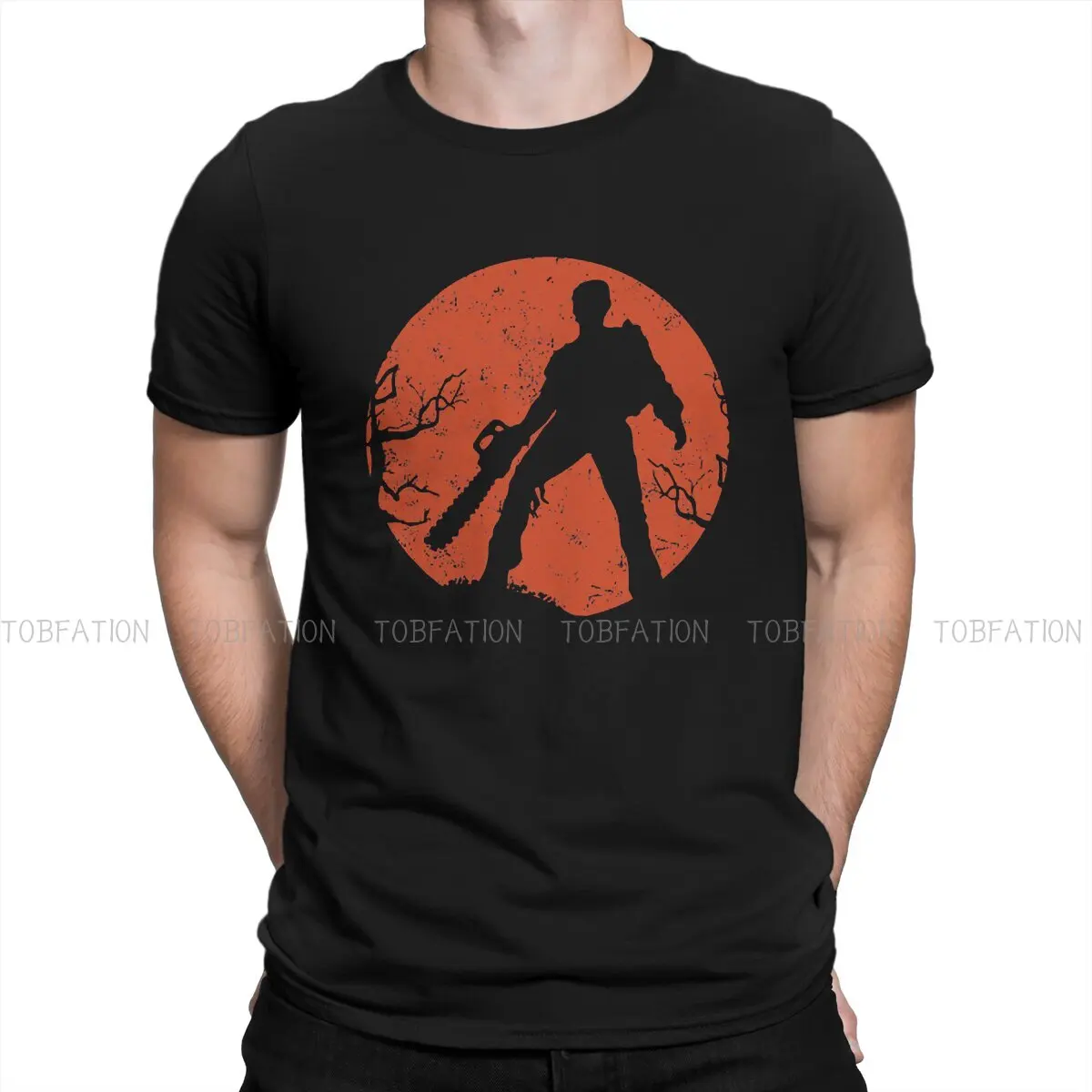 

Chainsaw Ash Vs Evil Dead Sam Raimi Film T Shirt Classic Teenager Graphic Large O-Neck TShirt Top sell Harajuku Men's Tops