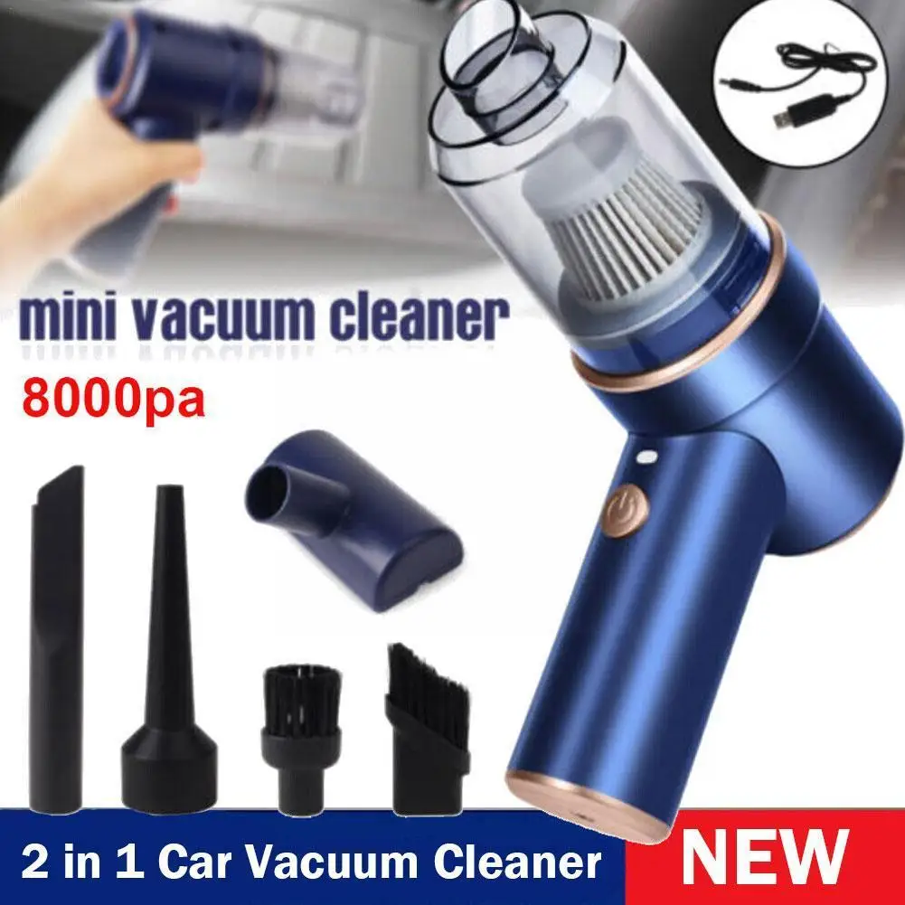 

Автомобильный пылесос с высоким всасыванием, 2 в 1 ручной пылесос с беспроводной зарядкой, для дома и офиса, J4F8
