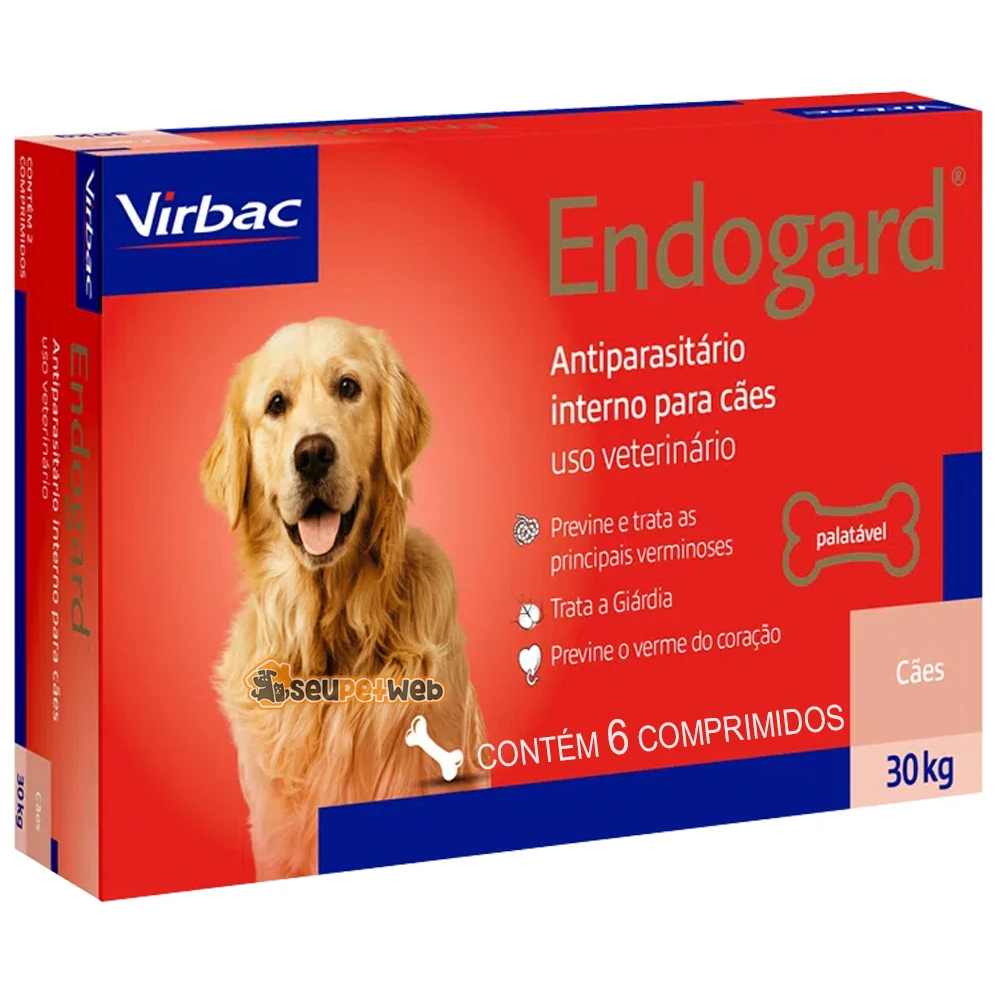 

Vermífugo Endogard Virbac 30 Kg Dogs Box With 6UN