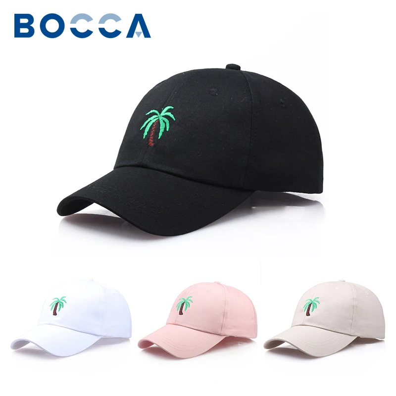 

Bocca Palm Trees Baseball Cap Embroidery Snapback Caps For Men Women Coconut Tree Cotton Solid Color Hip Hop Outdoor Sport Hat