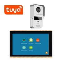 10 1 touch screen 1080p 4 wire wifi ip video doorbell intercom system tuya smart work on amazon echo and google home unlock