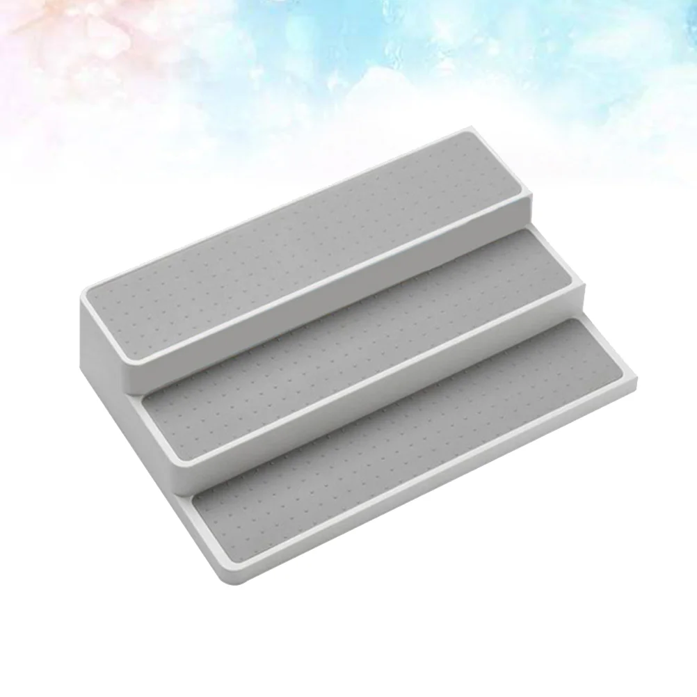 3-уровневая полка для специй подставка приправ органайзер стойки ступенчатая