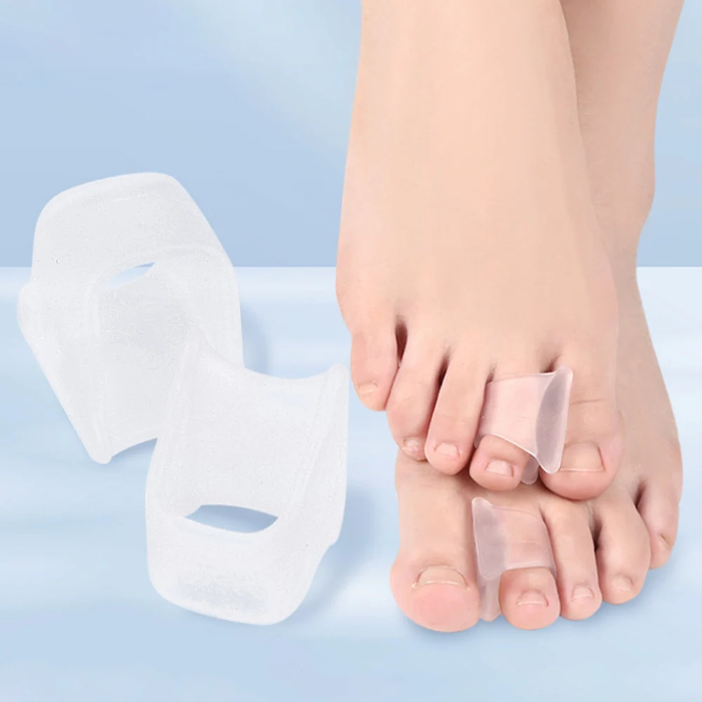 

1 Pair Toe Separators Toe Silicone Bunion Guard Foot Care Orthopedic Finger Toe Separator Correction Pad Foot Care Tool