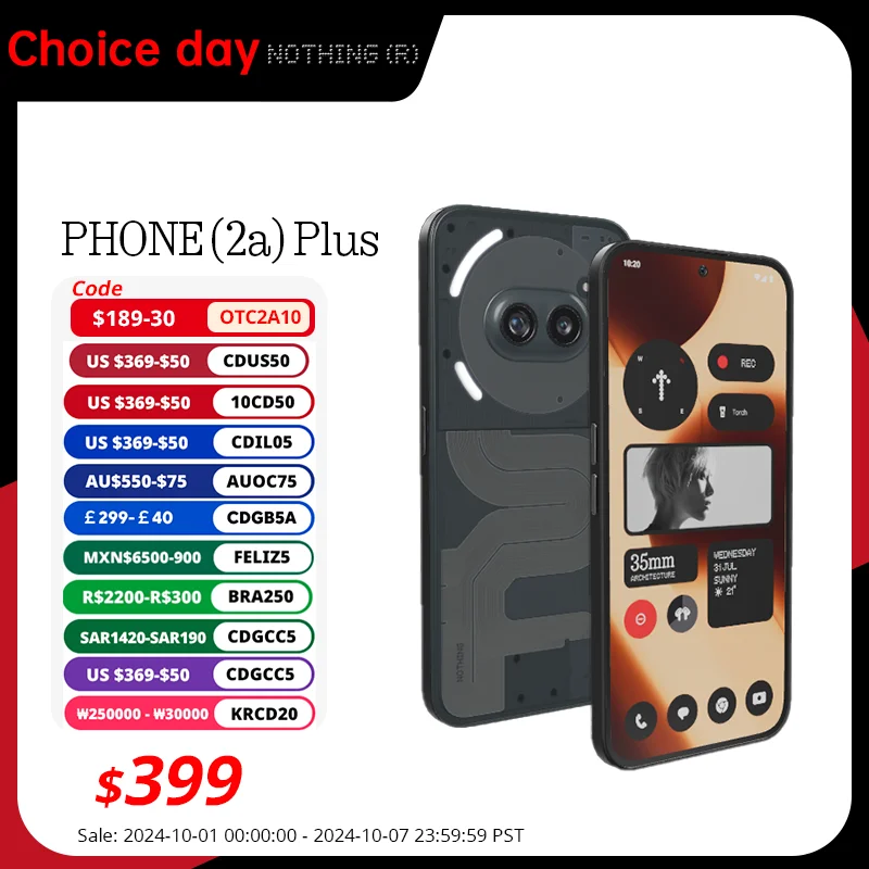 Смартфон NOTHING Phone (2a) 12/256ГБ global