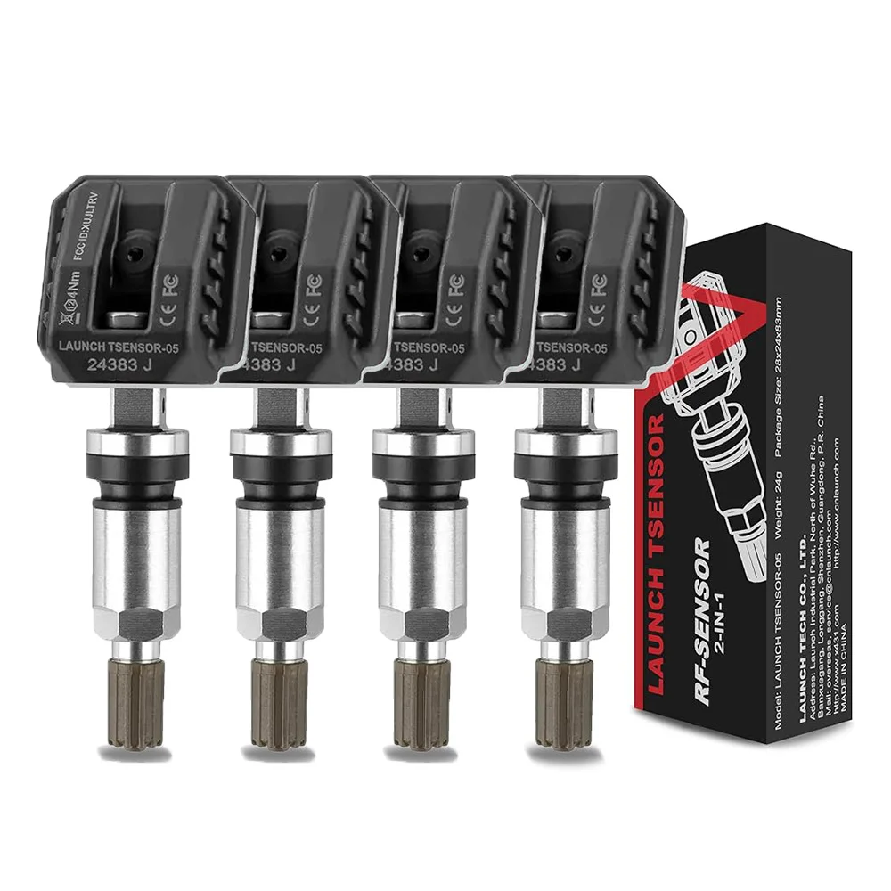 

LAUNCH X431 TSENSOR-05 Датчик TPMS 315 МГц/433 МГц Регулируемый угол Металлический клапан Инструменты для ремонта давления в шинах Тестер Программирование