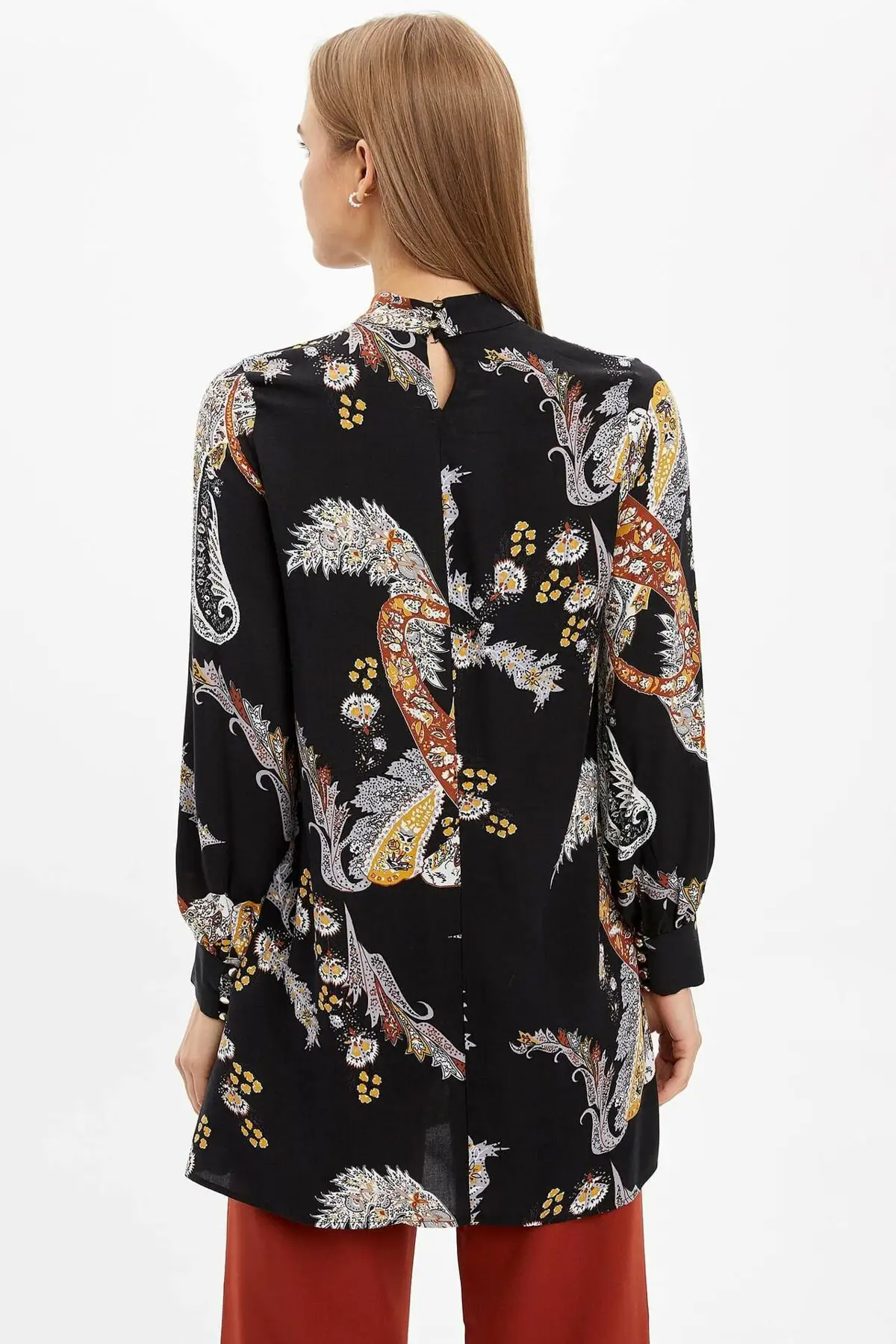 

Modest Textured Woven Tunic Muslim Tunic 2021 Fashion