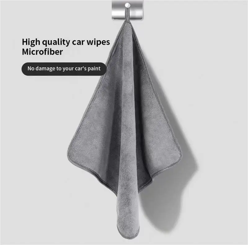 

High-end Microfiber Auto Wash Towel Car Cleaning Drying Cloth Hemming Car Care Cloth Detailing Car Wash Towel