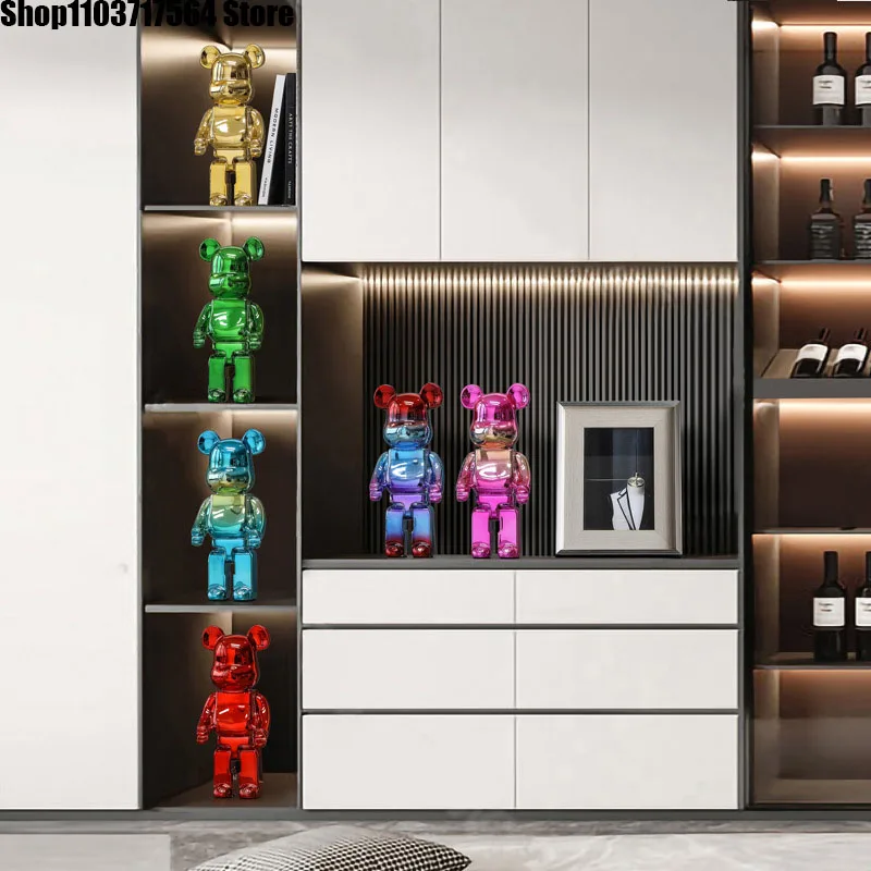 Высококачественный медведь 26 см полимерный граффити искусственный брикет