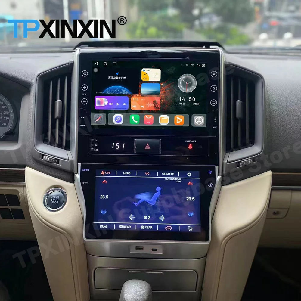 Панель переменного тока для Toyota Land Cruiser LC200 2016-2019 2020-2022 Управление кондиционером