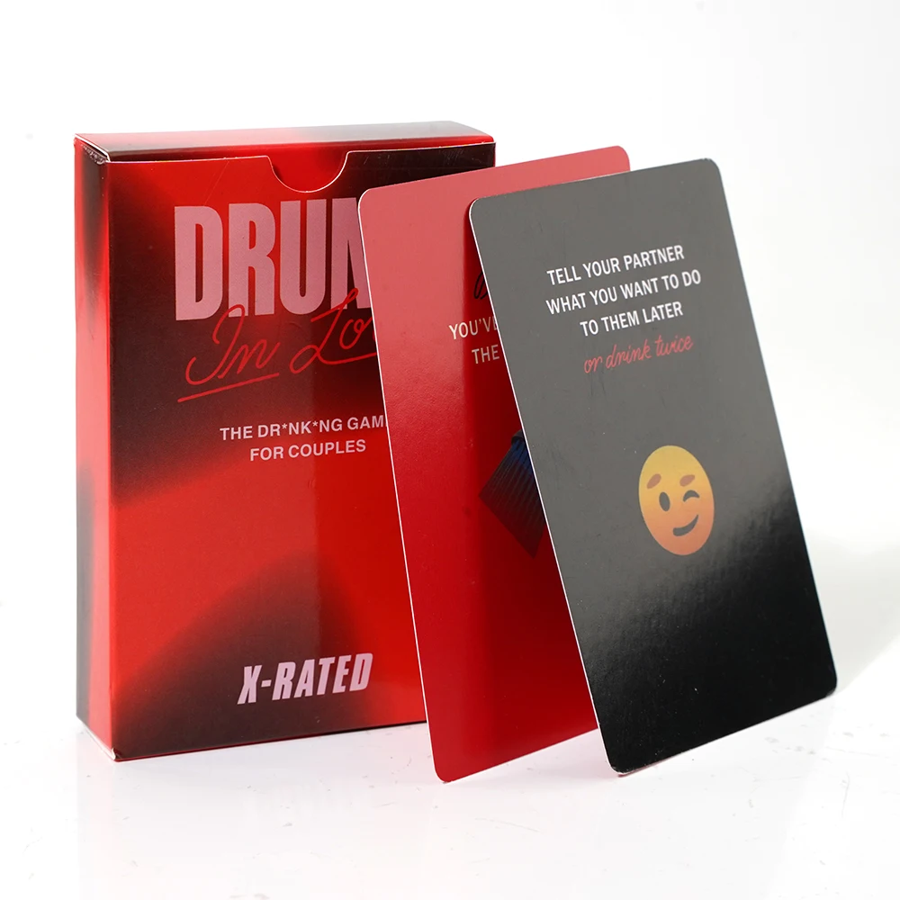 

Drunk in Love Card Game X-Rated Extension Pack with 50 Cards for Couples The Relationship Game for Couples