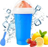 slushy maker cup quick frozen smoothies ice cream maker summer juice iced cup freezed portable squeeze slushie cup diy homemade