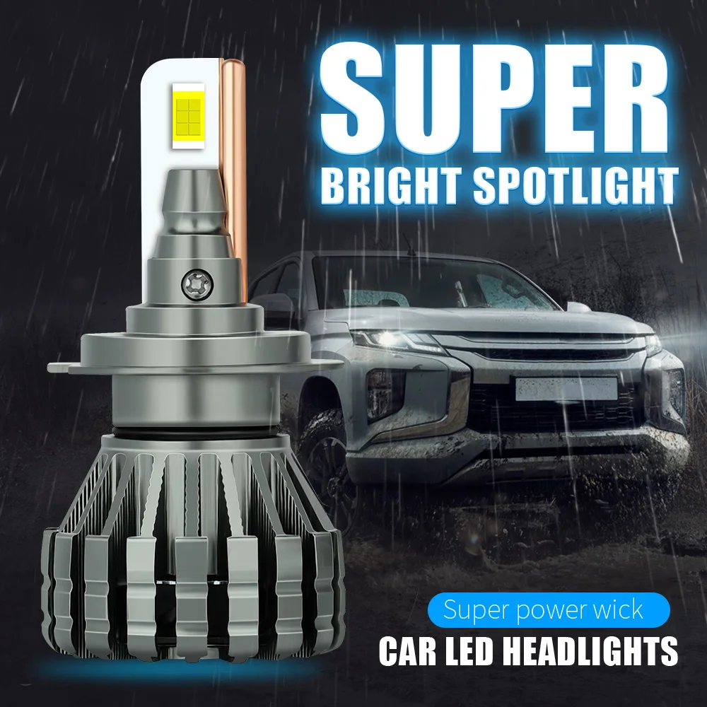

H7 LED Strong Beam Headlight Bulb 14500LM 6000K CSP For Car Headlight Car Monopole Lamp H7 Turbo Led Car 12V