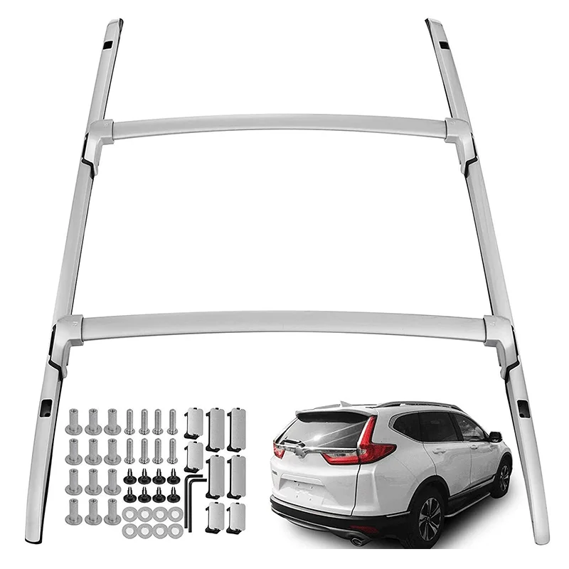 Фото Автомобильный багажник на крышу в стиле OEM для Honda CR-V CRV 2017-2022, рельсы, багажник, багажник, верхняя поперечина, аксессуары для рейки №3