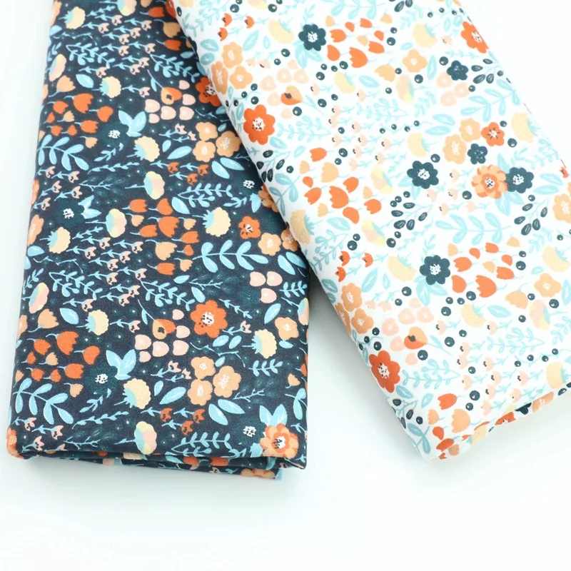 Серия Leaf 100% хлопчатобумажная саржевая ткань для шитья своими руками стеганого