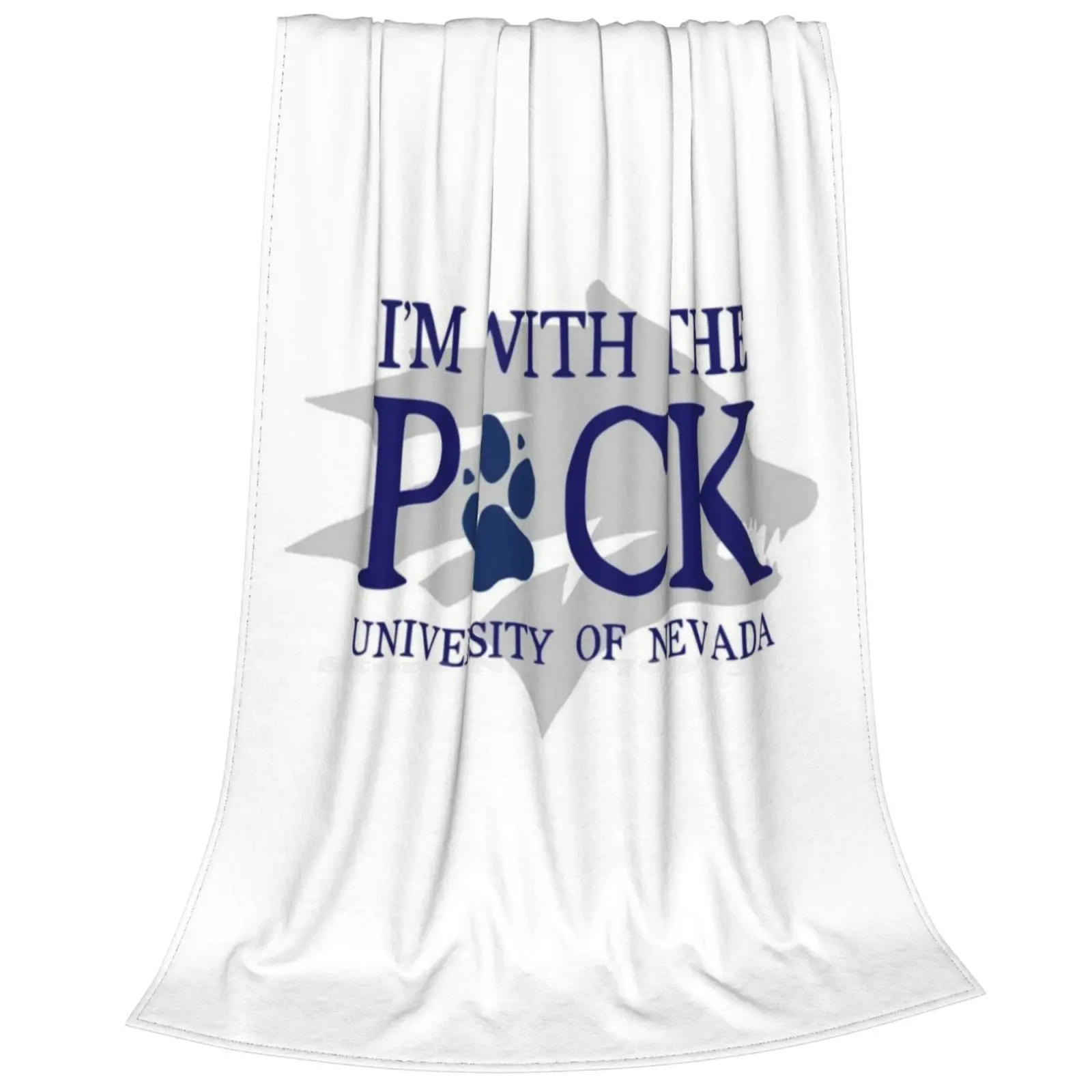 Модное мягкое теплое одеяло Unr 4 Nv Wolf Pack Университет Невады Рено колледж по