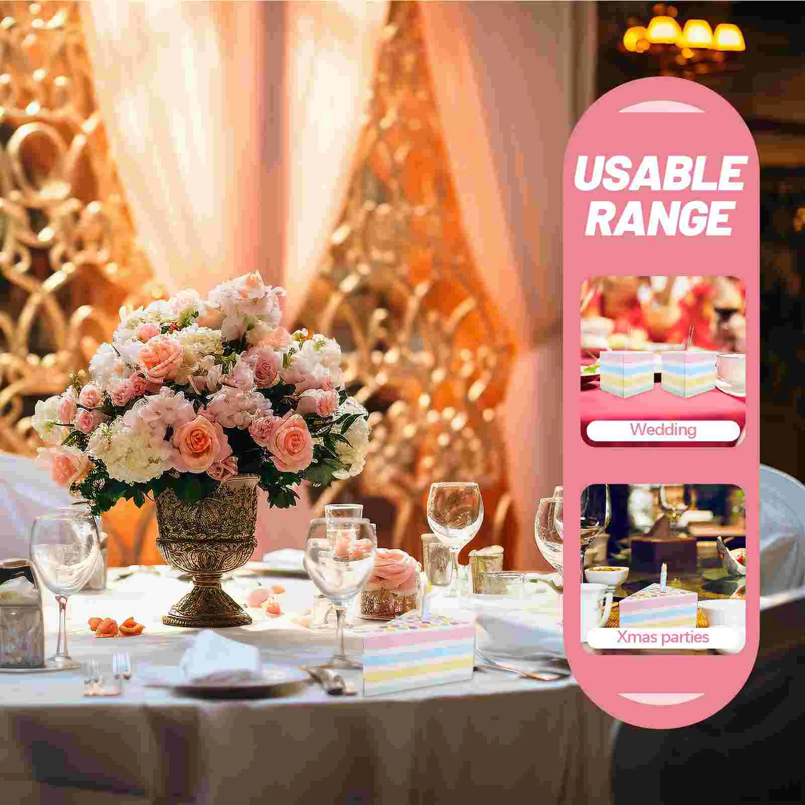 10 шт. бумажные коробки для конфет треугольной формы торта креативный подарок на