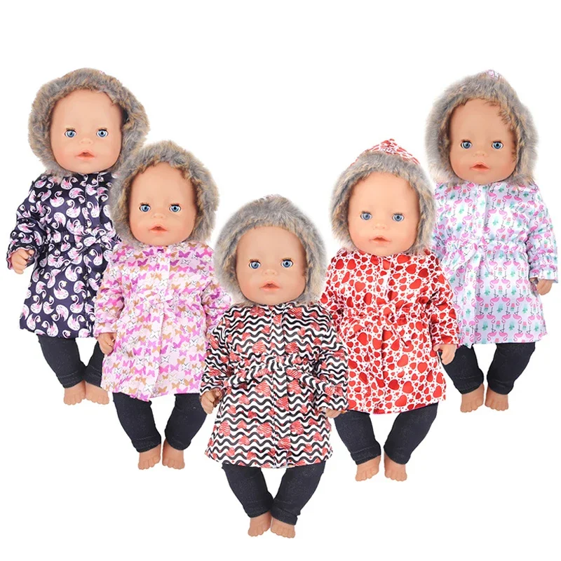 Одежда для кукол-младенцев 43 см игрушки новорожденных зимнее пальто наряды кукол