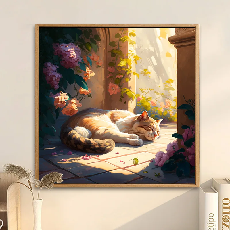 

3907Ann-Tulip diy Цифровая картина маслом, картина маслом, Акриловая картина с цветами, взрыв, ручная работа, пейзаж, живопись