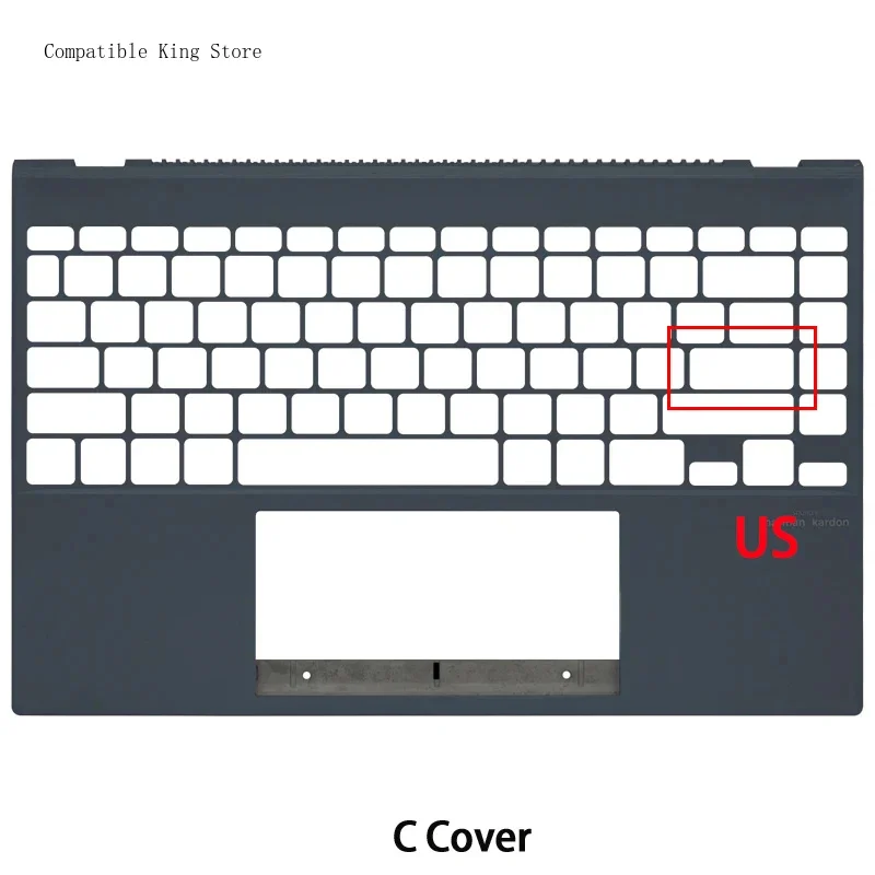 Фото Крышка для ноутбука, задняя крышка LCD-экрана, передняя рамка для ASUS Zenbook 13 UX325 UX325A UX325J UX325E U3700J, подставка для рук, нижний корпус, петли №4