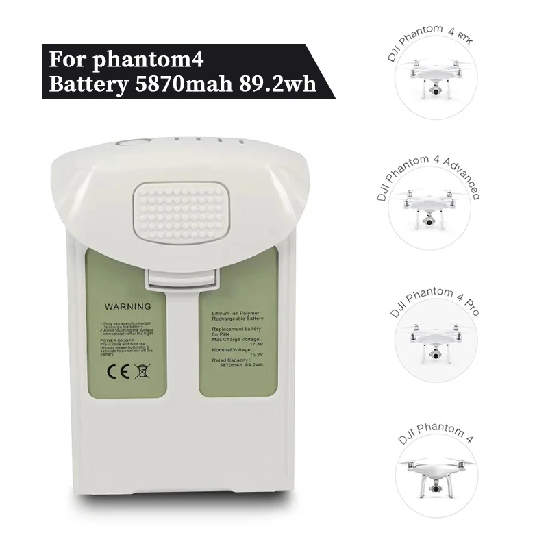 

Part For DJI Phantom 4/Advanced/4Pro FPV Quadcopter RC Drone 15.2V 5870mAh Intelligent Spare Flight LiPo Battery Replacement