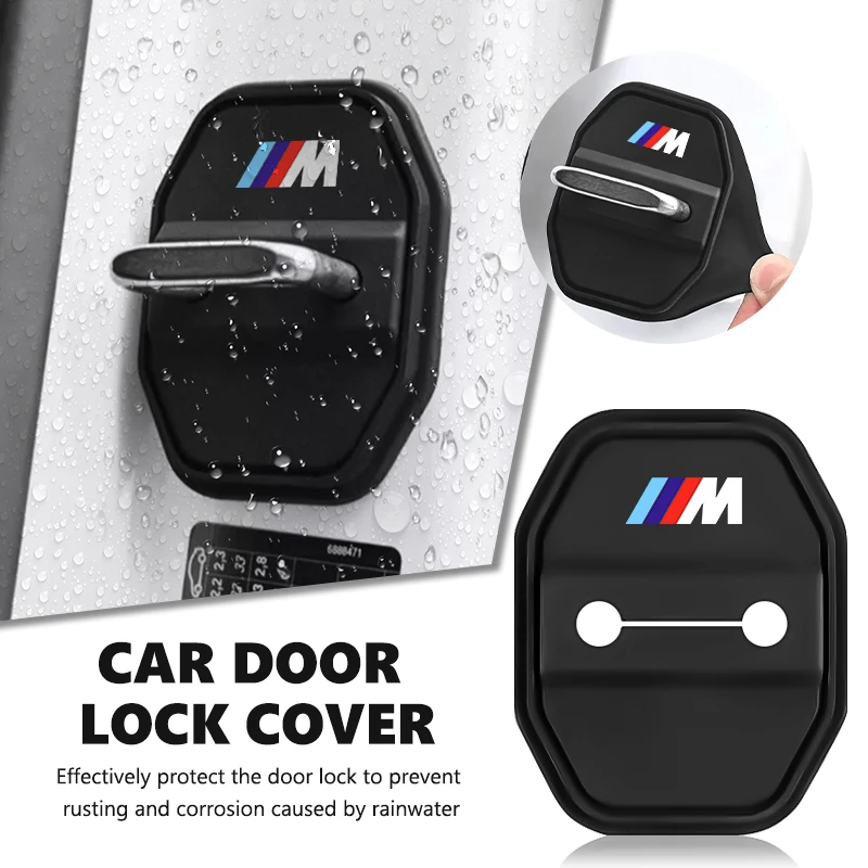 Фото 4 шт. силиконовые защитные накладки на дверные замки для BMW M Performance Alpina M3 M5 M6 X1 X3 X4 X5 G20 №1