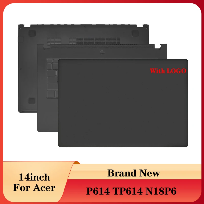 

Новая задняя крышка ЖК-дисплея ноутбука/верхняя крышка для рук/нижняя базовая крышка для Acer TraveMate P614 TP614 N18P6, Черная