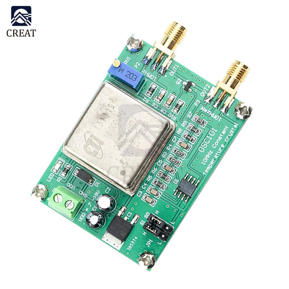 

OCXO 10MHz 20M 30M 80M Frequency Reference Crystal Oscillator Clock Calibrator Multiplication Temperature signal module