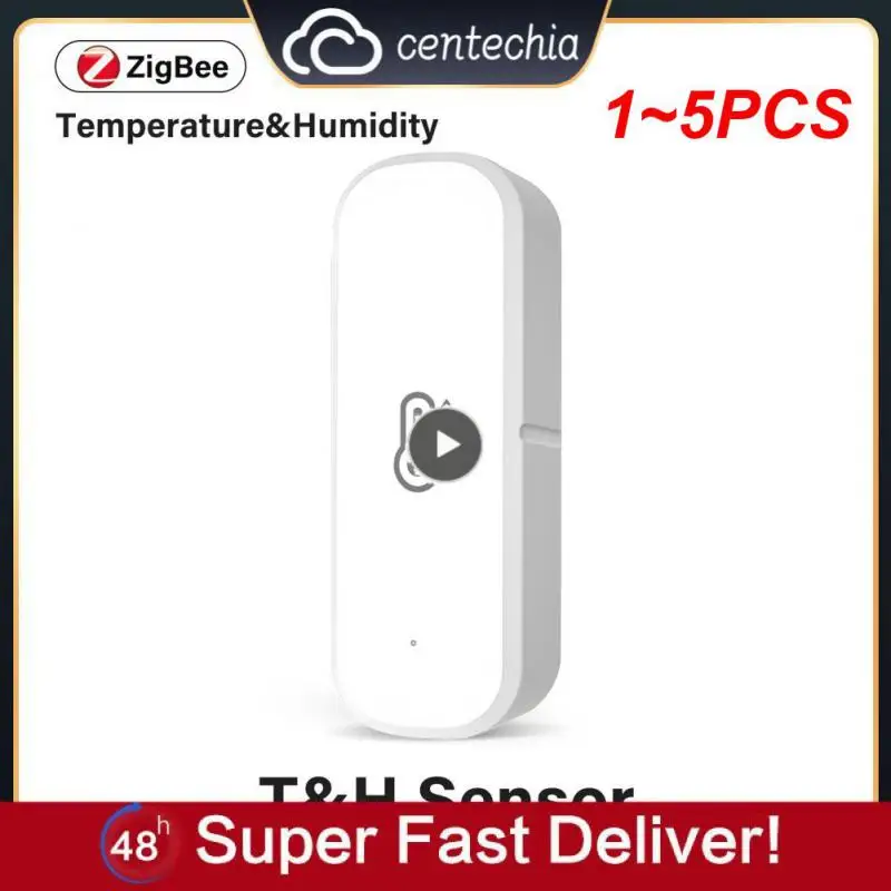 

Датчик температуры и влажности Tuya ZigBee/Wi-Fi, домашний подключенный термометр, совместимый с Smart Life Alexa Assistant, 1 ~ 5 шт.