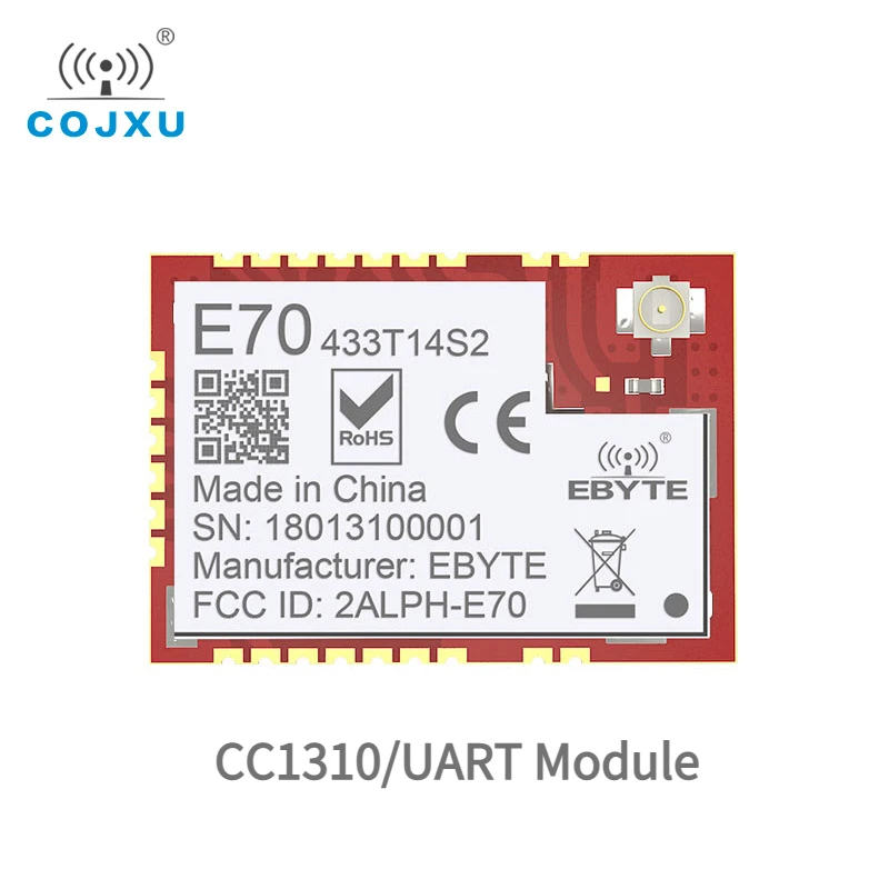 

CC1310 433MHz RF Wireless UART Module IOT 1.5km Long Range 14dBm Ebyte E70-433T14S2 Rf Wireless Uhf Transceiver Receiver