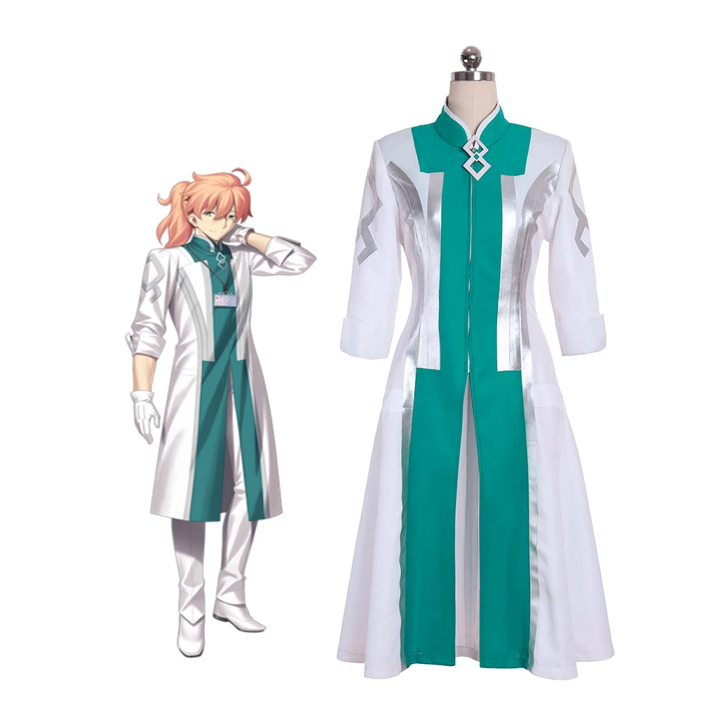 

Fate/Grand Order Dr. Roman Cosplay Costume Coat FGO Romani Archaman Cosplay Jacket Halloween Party Outfits Clothing Custom Made