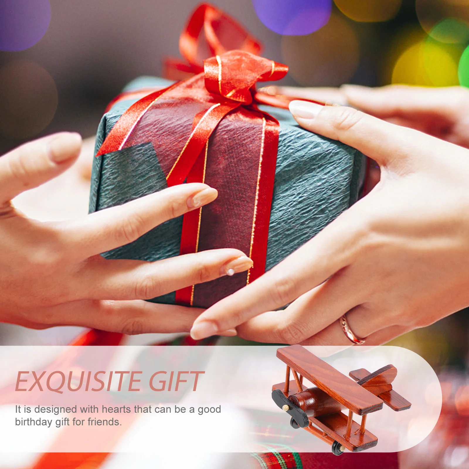 Модель самолета орнамент изделия из дерева мини-измельчитель деревянный