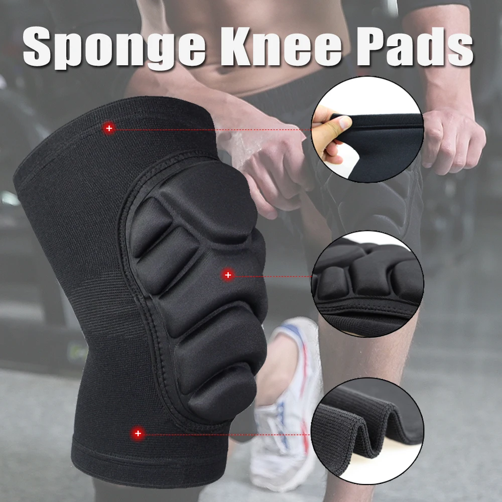 

Anti-Collision Knee Pads Thickened Protection Sports Kneepad Sponge Knee Brace Adult Elbow Protector Fitness Male NonSlip Pads