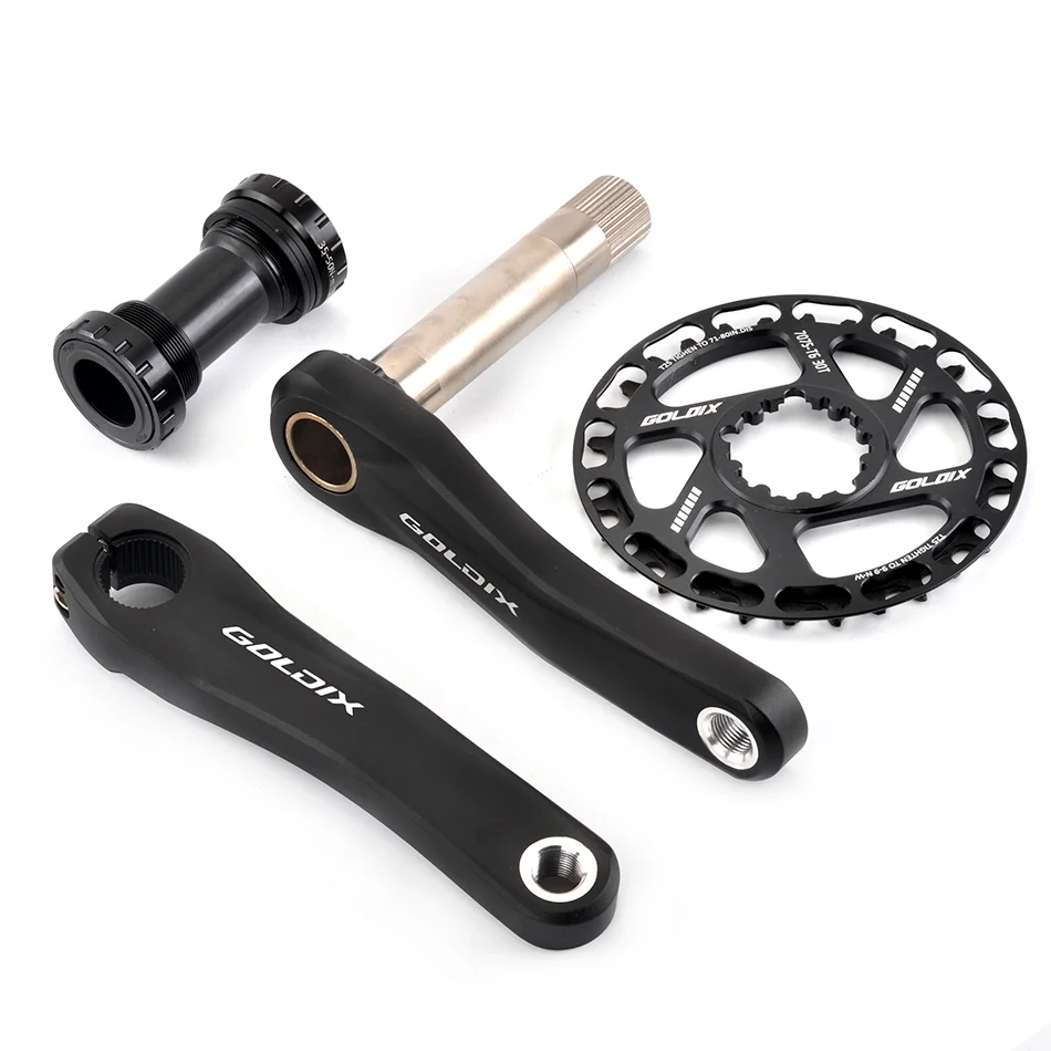 Ultralight Children's Bicycle Crank 110/127/140/150/155/160mm Hollow One-piece Kid's Bike Crankset Support 7-12Speed Bike Parts