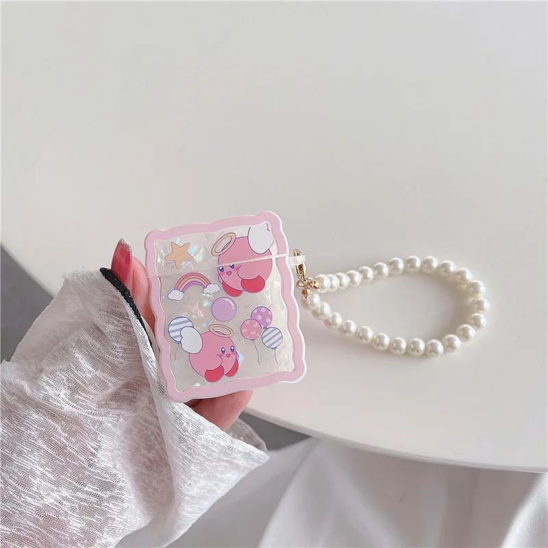 

Cartoon Angel Pearls Chains Case for Apple AirPods 1 2 3 Pro Cases Cover IPhone Bluetooth Earbuds Earphone Air Pod Pods Case